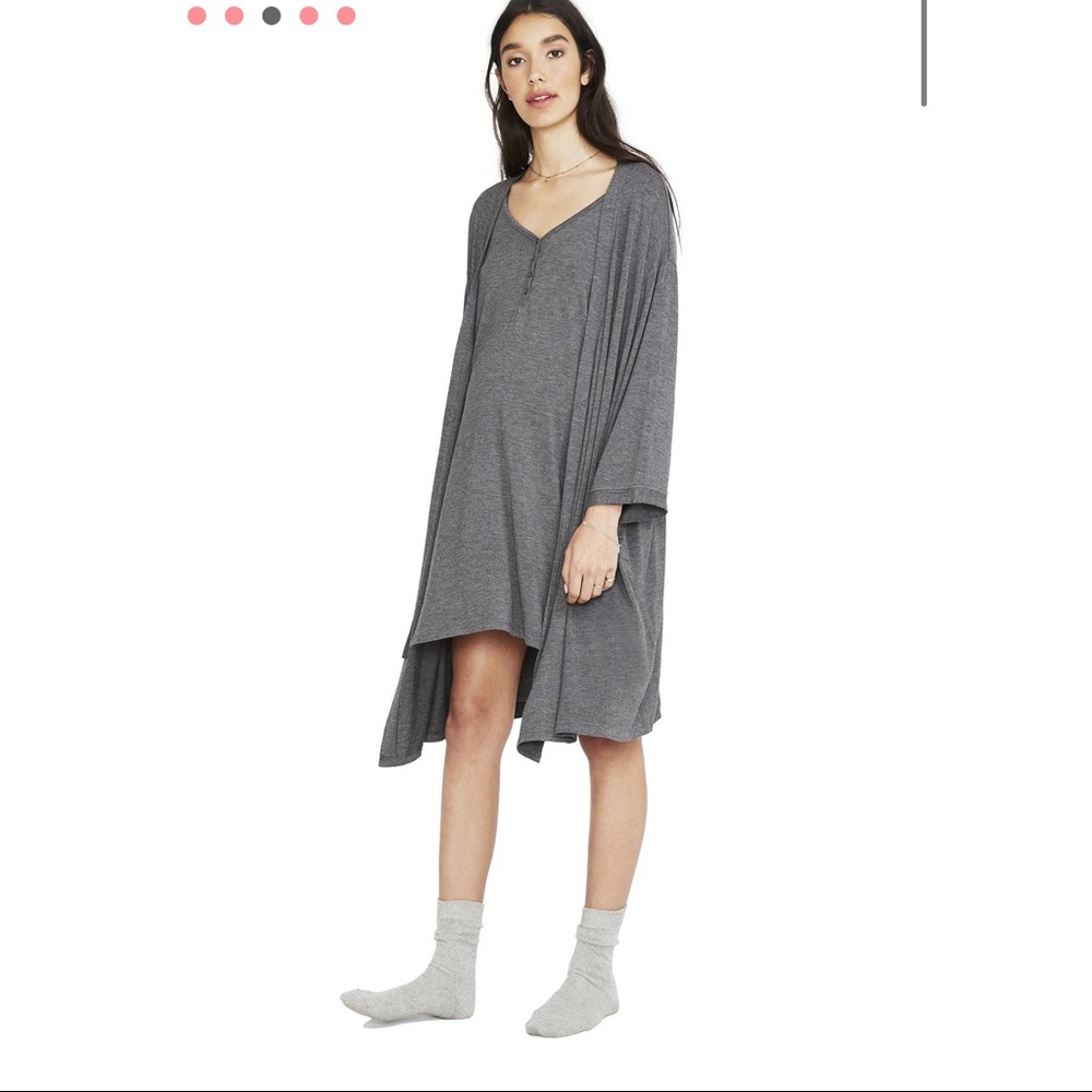 Hatch to hospital bamboo nightgown and robe